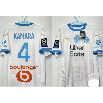 法甲马赛2021赛季主场球迷版连全套字章 正品 稀有联赛全新757035