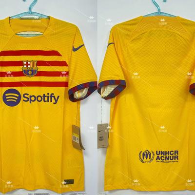 巴萨2223三客球员版正品吊牌