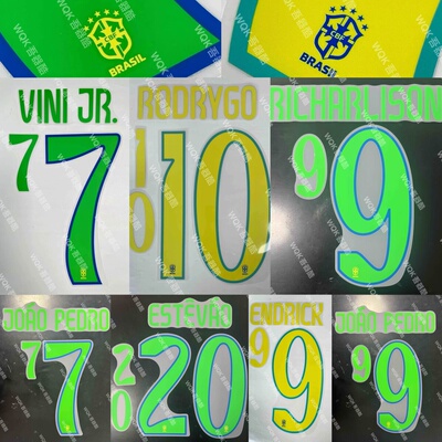 巴西2024美洲杯主场客场印字维尼