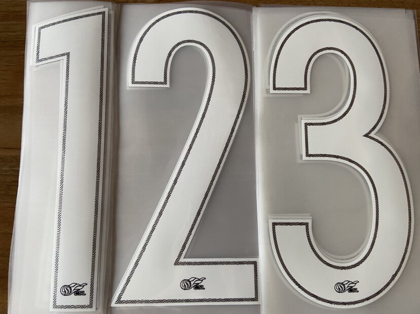 中超亚冠2018赛季主客场数字名字 白色黑色原装正版 2017赛季适用