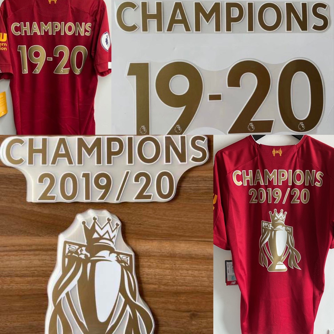 英超利物浦2021赛季主场夺冠纪念版印字 内有多选 averydennison