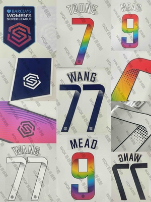 女足英超23-25正版印字臂章彩虹