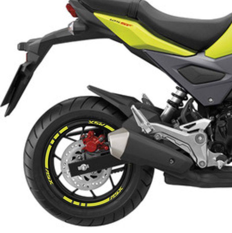 适用本田honda msx125轮毂贴钢圈反光贴车贴贴纸轮圈迷你摩托车st