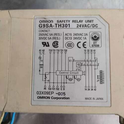 议价安全继电器G9SA-TH301-24VAC／DC，成色如维修