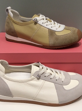 HCS263902HARSON哈森2026春款内增高圆头软底休闲板鞋德训女鞋