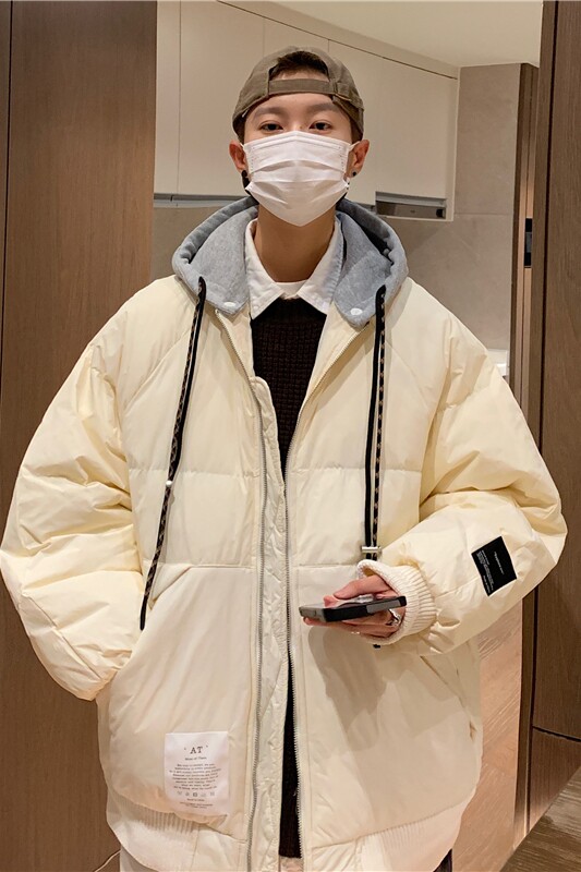 2024年港风可拆卸帽子白鸭绒羽绒服XZ415-YR008-P248控价308现货,男装羽绒服,星座416
