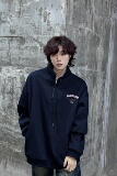 2024年春季新款立领拉链印花美式套头卫衣XZ416-WY2027-P68，男装卫衣，星座416