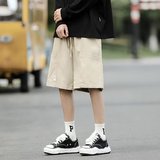 2023年夏季新款日系冰丝斜纹五分休闲裤XZ415-DK27-P30，男装休闲裤，星座416