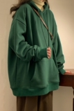 奶呼呼奶黄色卫衣男款冬季ins纯色秋衣服连帽美式复古hoodie内搭，男装卫衣，星座416
