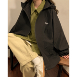 2024年春季新款连帽刺绣冲锋衣防水外套夹克XZ416-CF801-P80，男装夹克，星座416