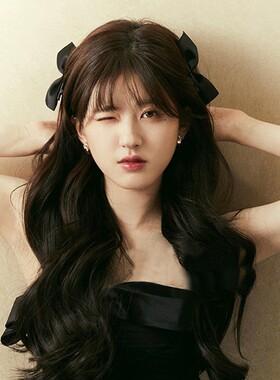 jisoo金智秀同款黑色蝴蝶结发饰侧边头饰丝绒发夹边夹女网红推荐