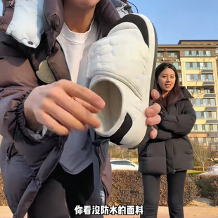 棉拖鞋棉拖鞋情侣百搭可外穿厚底 2024 秋冬季新款时尚居家高级感