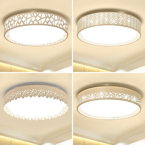 led卧室吸顶灯简约现代三色调光