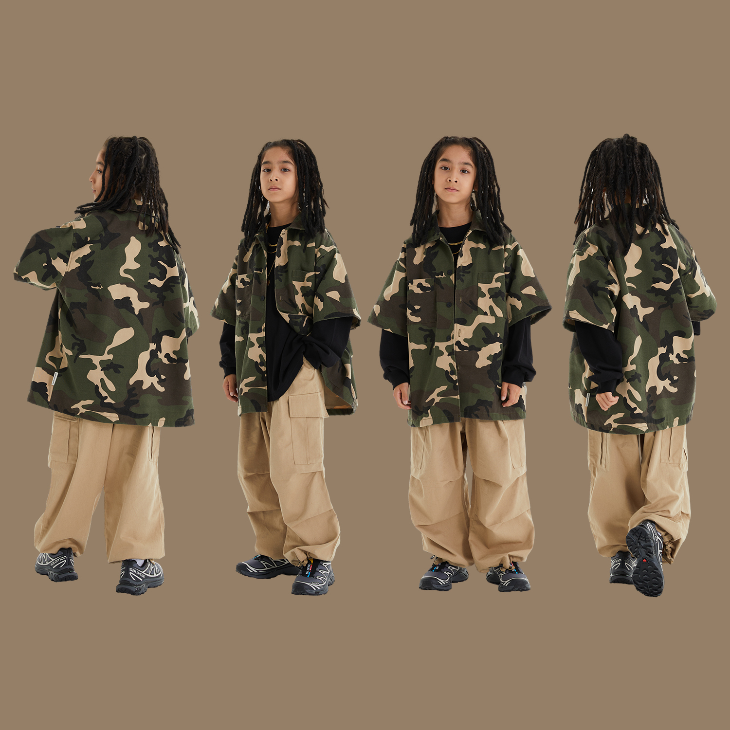 儿童嘻哈hiphop街舞演出服套装