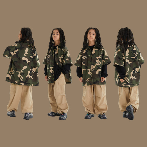 儿童嘻哈hiphop街舞演出服套装