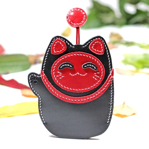 Вместительная и большая милая ключница, универсальные ключи от машины ручной работы, Южная Корея, из натуральной кожи