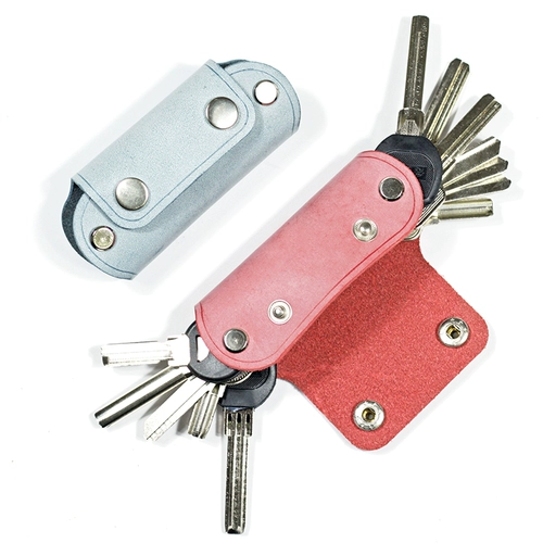 Вместительная и большая милая универсальная маленькая изысканная брендовая ключница, популярно в интернете, из натуральной кожи