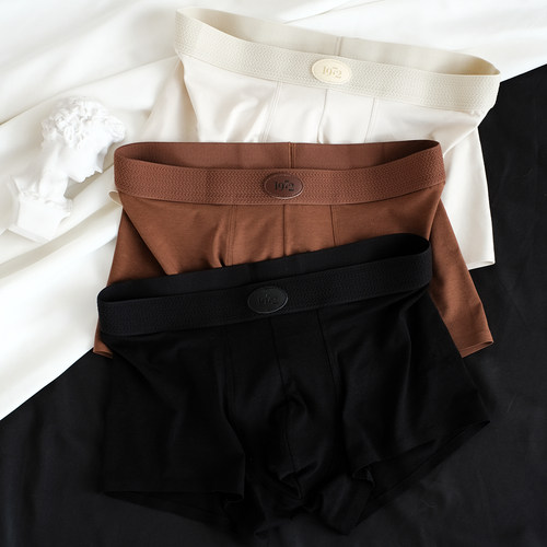 无痕男士内裤纯棉平角裤透气