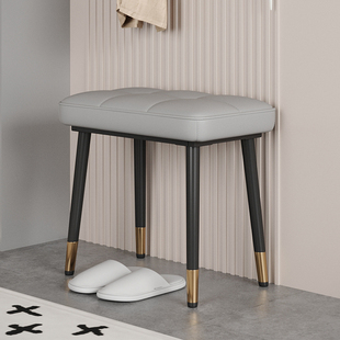 长条轻奢小板凳30cm家用换鞋凳窄款加厚家用软包凳子极简客厅凳子