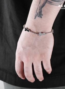 赵星星珠宝行珠宝定制爱你雅宝925纯银镶嵌玛瑙贝母锆石手链