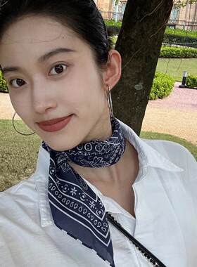 小红书同款卷边丝棉丝巾复古秋冬