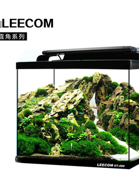 LEECOM日创鱼缸套缸造景草缸生态超白鱼缸水族箱XT直角时尚简约