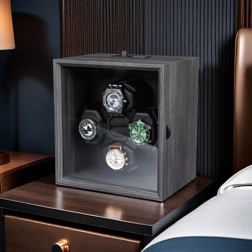 黑檀纹四表位智能静音摇表器