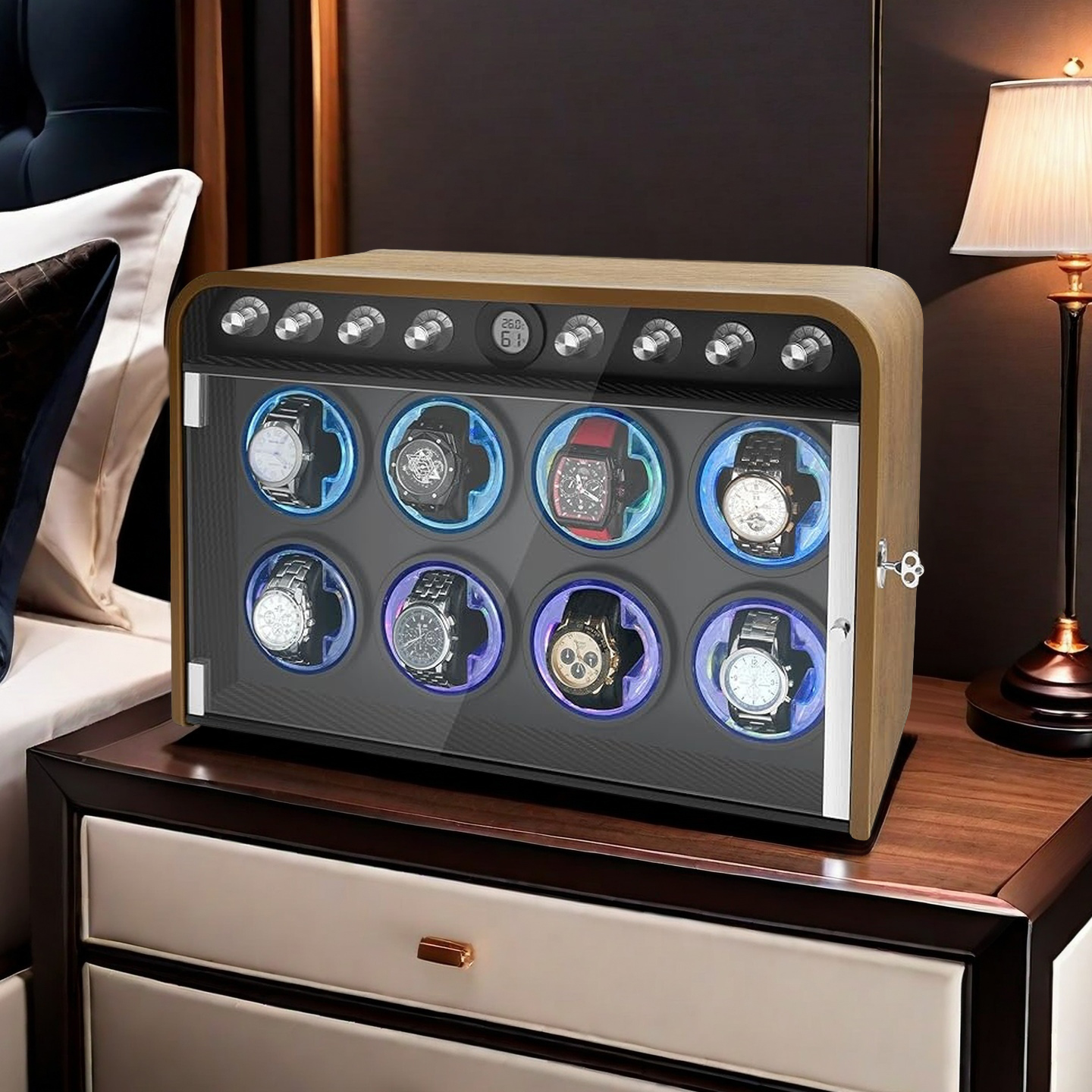 檀韵致远自动摇表器静音手表盒
