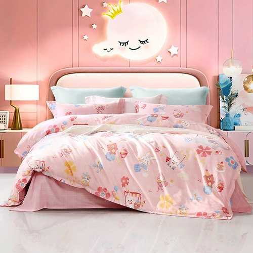 富安娜四件套儿童纯棉床单被套