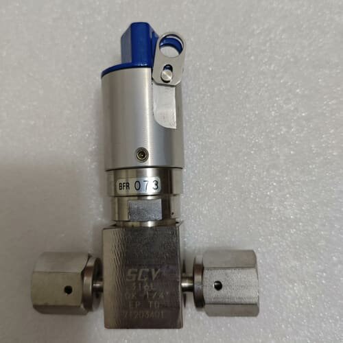 拆机KITZ北泽 不锈钢带锁环手动低压隔膜阀 SCV 1--议价商品