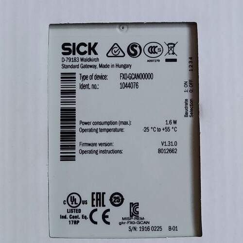 SICK西克继电器 FXO-GCAN00000 订货号：1--议价商品
