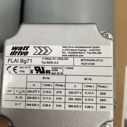 全新Watt Drive FLAI Bg71风机，工业级别，--议价商品