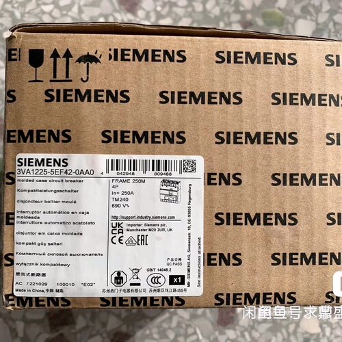西门子 3VA1225-5EF42-OAAO 4P250A--议价商品