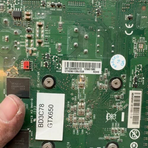 宝龙达GTX650 2G显卡正常使用实物图拍摄欢迎诚信买家朋--议价商