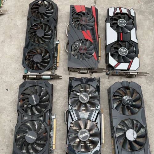 拆机6片 GTX960 4G 显卡 功能正常，无暗病，无拆--议价商品