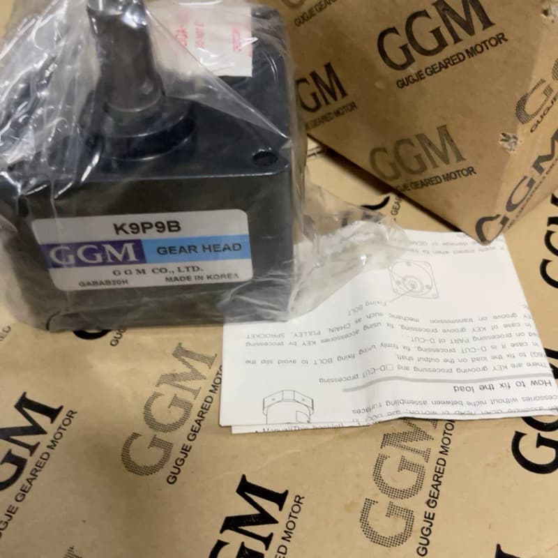 全新韩国GGM齿轮减速机,型号K9P9B,库存未拆封。产品由--议价商