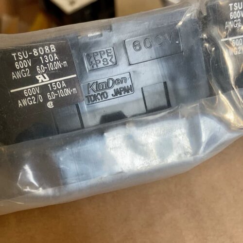 日本KIMDEN接线端子150A端子600V TSU-808--议价商品