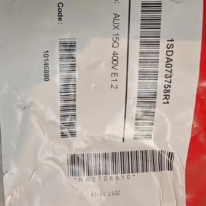 ABB断路器辅助触头,型号AUX 15Q 400V E1.2--议价商品