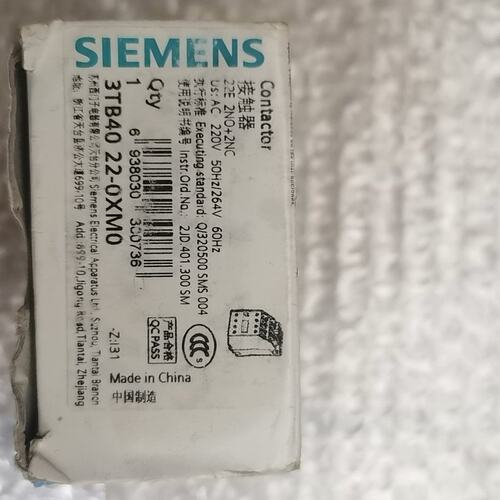 西门子接触器3TB40 22-0XM0 3TB4022-0X--议价商品