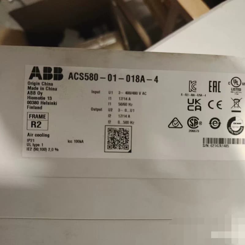 ABB变频器ACS580-01-018A-4,三相3-400--议价商品