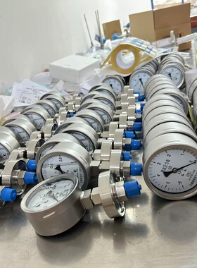 安徽天康膜盒耐震压力表YEN-100B，全新正品，表盘直径1--议价商