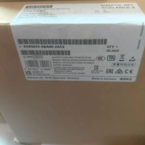 西门子6GK5224-0BA00-2AC2全新原装未开封，德--议价商品