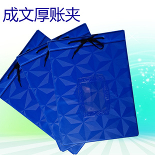 2个成文厚A4横版账夹竖版账簿装订夹16K手工账簿账页夹子送帐绳账皮封面本夹塑料封皮封套红蓝绿仓库登记