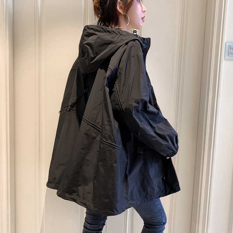 小个子风衣女2020年春秋季新款学生韩版宽松百搭中长款大衣外套潮