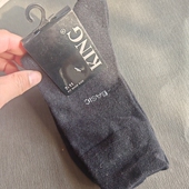 外贸出口男士 棉吸汗透气无骨缝头 46大尺码 黑色松口袜男士