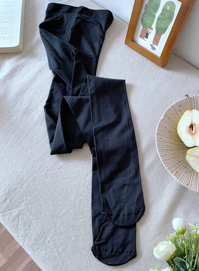 韩国丝袜连裤袜黑色打底袜100D不透肉黑色丝袜加大码不春季丝袜