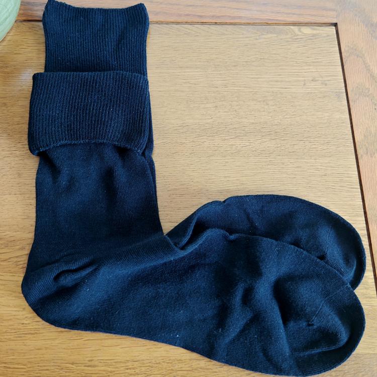 松口中筒袜纯棉不勒腿男士