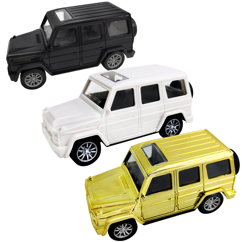 大g蛋糕装饰摆件生日 小奔驰汽车男孩老爸大越野车模型儿童回力车