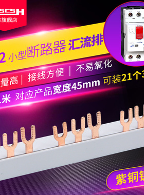 GV2电动机断路器NS2马达保护3P紫铜汇流排63A45间距TGD1接线端子