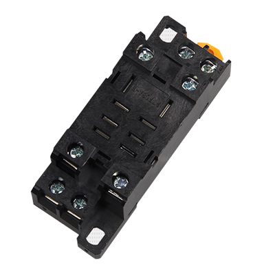 PTF08A小型继电器底座JQX-13F LY2N-J LY2NJ HH62P铜带插座10A8脚